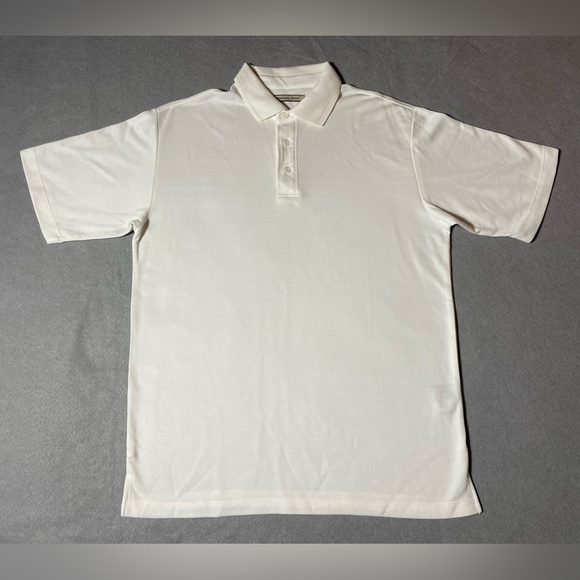 Jamaica Jaxx Men’s Polo Shirt White Size Medium Modal Blend Short Sleeve - Picture 1 of 6